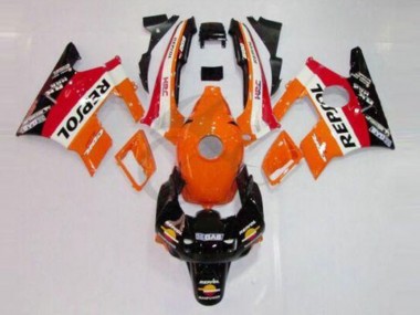 Purchase 1991-1994 Honda CBR600 F2 Motorcycle Fairings - Orange White Red Glossy Black Repsol Canada