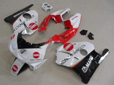 Purchase 1990-1998 Honda CBR250RR MC22 Motorcycle Fairings - White Red Glossy Black Konica Minolta Canada