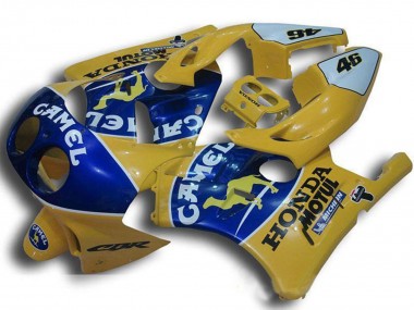 Purchase 1990-1998 Honda CBR250RR MC22 Motorcycle Fairings - Yellow Blue Camel Motul Canada