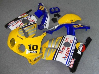 Purchase 1990-1998 Honda CBR250RR MC22 Motorcycle Fairings - Yellow Blue Silver White Red Nastro Azzurro Breil 10 Canada