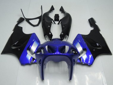 Purchase 1996-2003 Kawasaki ZX7R Motorcycle Fairings - Blue Silver Glossy Black Canada