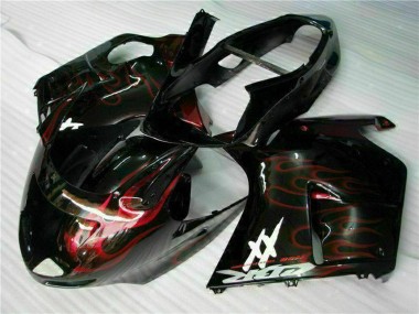 Purchase 1996-2007 Honda CBR1100XX Blackbird Abs Motorcycle Fairing - Glossy Black Red Flame Canada