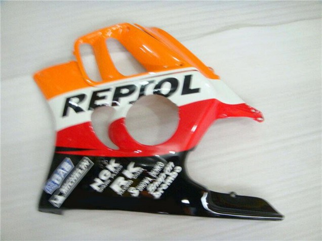 1995-1996 Honda CBR600 F3 Motorcycle Fairing - Orange White Red Glossy Black Repsol Canada