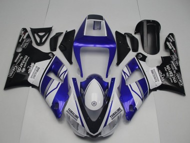 Purchase 1998-1999 Yamaha YZF R1 Motorcycle Fairings - Blue White Glossy Black Yamalube Motards Canada
