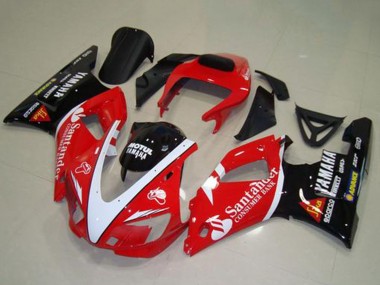 Purchase 1998-1999 Yamaha YZF R1 Motorcycle Fairings - Red White Glossy Black Motul Santander Canada