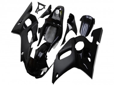 Purchase 1998-2002 Yamaha YZF R6 Motorcycle Fairings - Glossy Black Matte Black Canada