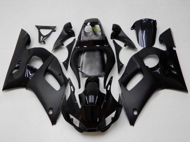 Purchase 1998-2002 Yamaha YZF R6 Motorcycle Fairings - Glossy Black Matte Black Canada
