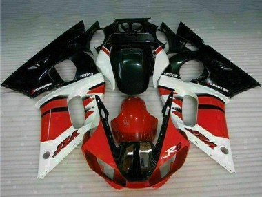 Purchase 1998-2002 Yamaha YZF R6 Motorcycle Fairing - White Red Glossy Black Canada