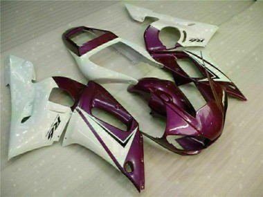 Purchase 1998-2002 Yamaha YZF R6 Motorcycle Fairings - White Purple Canada