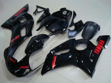 Purchase 1998-2002 Yamaha YZF R6 Motorcycle Fairings - Glossy Black Red Decals Canada
