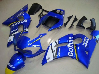Purchase 1998-2002 Yamaha YZF R6 Motorcycle Fairings - Blue White Yellow Go Motul Canada