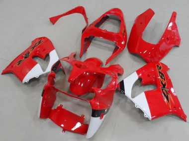 Purchase 2000-2001 Kawasaki ZX9R Motorcycle Fairings - Red White Canada