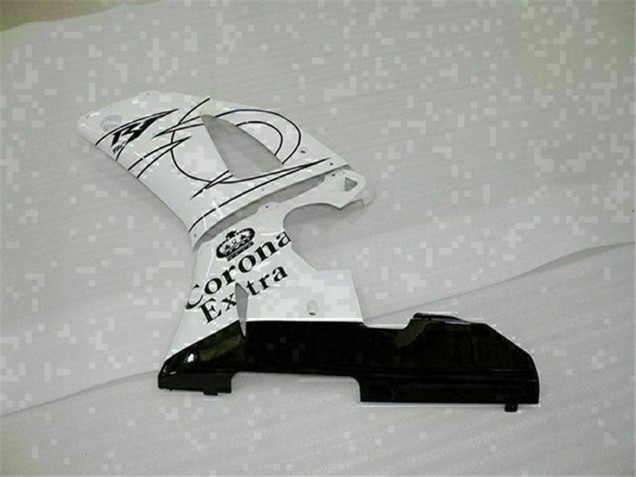 2000-2001 Yamaha YZF R1 Motorcycle Fairings - White Black Corona Extra Canada