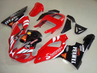 Purchase 2000-2001 Yamaha YZF R1 Motorcycle Fairings - Red White Glossy Black Santander Canada