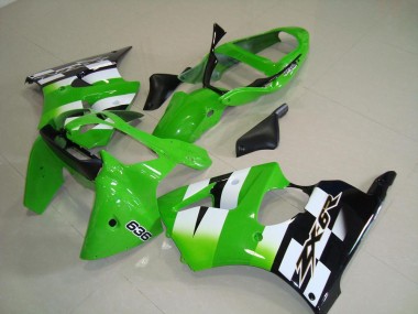 Purchase 2000-2002 Kawasaki ZX6R Motorcycle Fairings - Green White Black 636 Canada