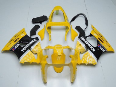 Purchase 2000-2002 Kawasaki ZX6R Motorcycle Fairings - Yellow White Black Elf Bridgestone Canada