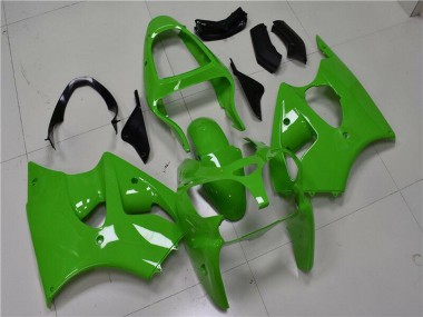 Purchase 2000-2002 Kawasaki ZX6R Motorcycle Fairings - Green Black Canada