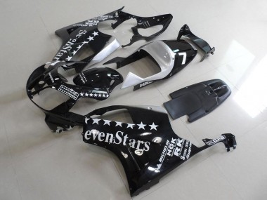 Purchase 2000-2006 Honda VTR1000 Motorcycle Fairings - Glossy Black White SevenStars Canada