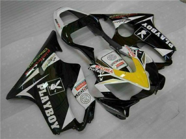 Purchase 2001-2003 Honda CBR600 F4i Motorcycle Fairings - White Yellow Glossy Black Playboy Canada
