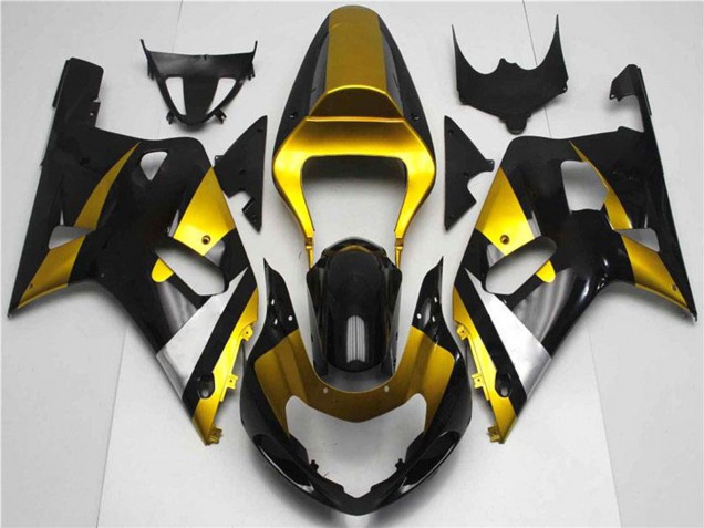 2001-2003 Suzuki GSXR 600/750 Motorcycle Fairings - Gold Silver Glossy Black Canada