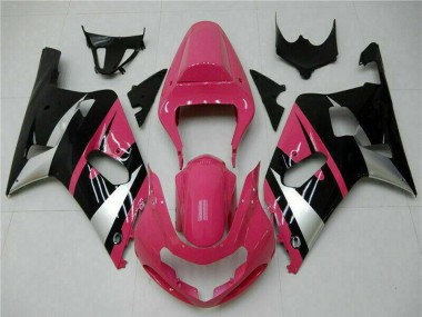 Purchase 2001-2003 Suzuki GSXR 600/750 Motorcycle Fairings - Pink Silver Glossy Black Canada