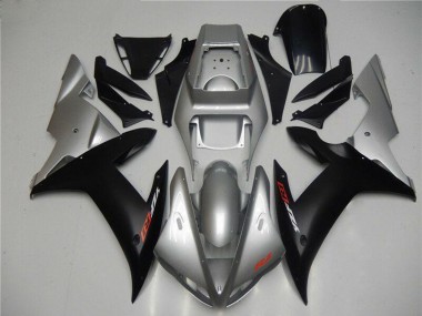 Purchase 2002-2003 Yamaha YZF R1 Motorcycle Fairings - Silver Matte Black Canada