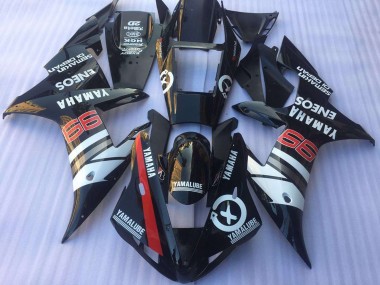 Purchase 2002-2003 Yamaha YZF R1 Motorcycle Fairings - Glossy Black White Red Yamalube ENEOS Canada