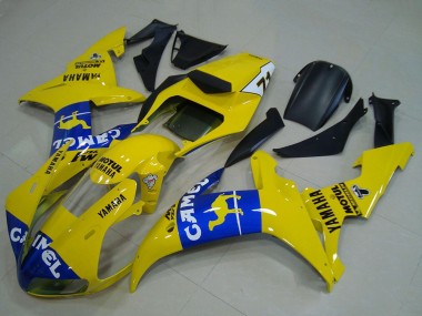 Purchase 2002-2003 Yamaha YZF R1 Motorcycle Fairings - Yellow Blue Camel Motul Canada
