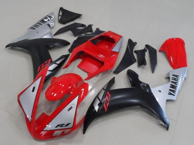 Purchase 2002-2003 Yamaha YZF R1 Motorcycle Fairings - Red Silver Matte Black Canada