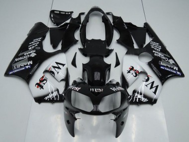 Purchase 2002-2006 Kawasaki ZX12R Motorcycle Fairings - Glossy Black White West Canada