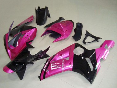 Purchase 2003-2004 Kawasaki ZX6R Motorcycle Fairings - Pink Black White Monster Canada