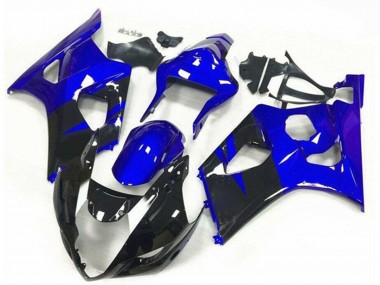 Purchase 2003-2004 Suzuki GSXR 1000 Motorcycle Fairings - Blue Glossy Black Stripe Canada