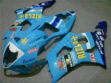 Purchase 2003-2004 Suzuki GSXR 1000 Motorcycle Fairings - Blue White Yellow Rizla Canada