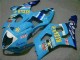 2003-2004 Suzuki GSXR 1000 Motorcycle Fairings - Blue White Yellow Rizla Canada