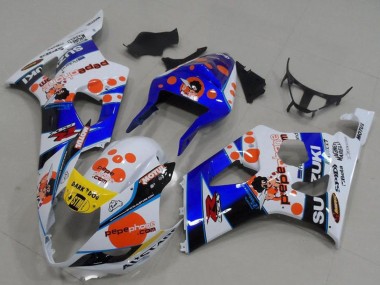 Purchase 2003-2004 Suzuki GSXR 1000 Motorcycle Fairings - White Blue Red Yellow Pepe Phone Canada