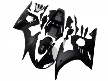 Purchase 2003-2004 Yamaha YZF R6 Motorcycle Fairings - Glossy Black Matte Black Canada