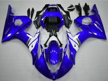 Purchase 2003-2004 Yamaha YZF R6 Motorcycle Fairings - Blue White Canada