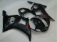 2003-2004 Yamaha YZF R6 Motorcycle Fairings - Glossy Black Matte Black Red Decals Canada