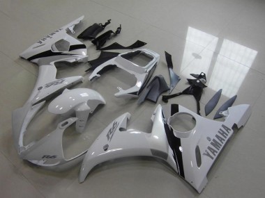 Purchase 2003-2004 Yamaha YZF R6 Motorcycle Fairing Kits - White Glossy Black Canada