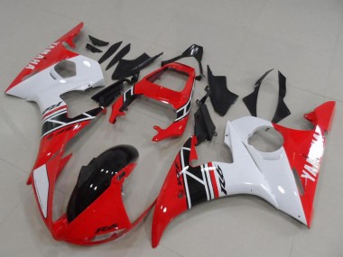 Purchase 2003-2004 Yamaha YZF R6 Motorcycle Fairing Kits - White Red Glossy Black Canada