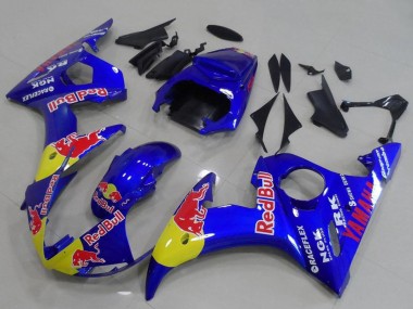 Purchase 2003-2004 Yamaha YZF R6 Motorcycle Fairings - Blue Yellow Red Bull Canada