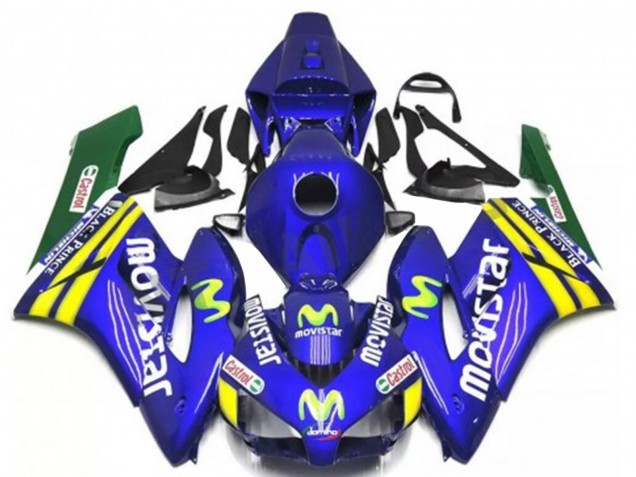 2004-2005 Honda CBR1000RR Motorcycle Fairings - Blue Yellow Green MoviStar Red Castrol Canada