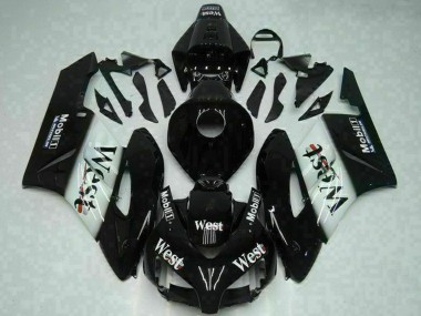 Purchase 2004-2005 Honda CBR1000RR Motorcycle Fairings - Glossy Black White West Mobil Michelin Canada