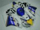 2004-2005 Honda CBR1000RR Motorcycle Fairing - White Blue Yellow Rothmans Canada