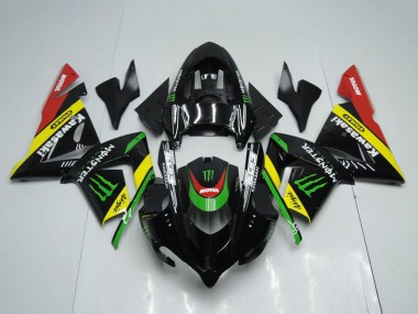 Purchase 2004-2005 Kawasaki ZX10R Motorcycle Fairings - Glossy Black Red Yellow Green Monster Canada