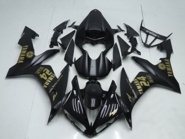 Purchase 2004-2006 Yamaha YZF R1 Motorcycle Fairings - Matte Black Gold Canada