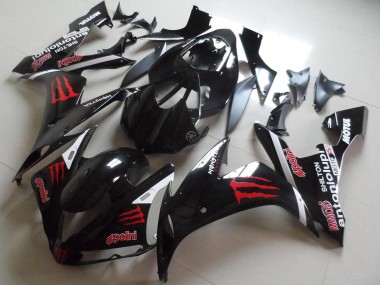 Purchase 2004-2006 Yamaha YZF R1 Motorcycle Fairings - Glossy Black Red Monster Canada