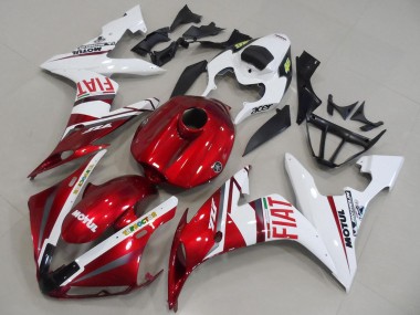Purchase 2004-2006 Yamaha YZF R1 Motorcycle Fairings - White Red Fiat Motul Canada