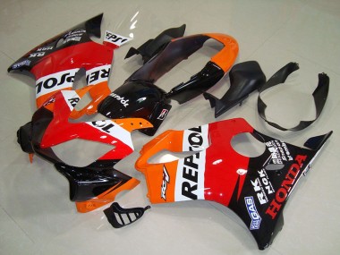 Purchase 2004-2007 Honda CBR600 F4i Motorcycle Fairing - Orange White Red Glossy Black Repsol Canada