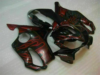 Purchase 2004-2007 Honda CBR600 F4i Motorcycle Fairings - Glossy Black Red Flame Canada